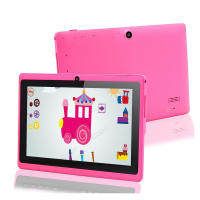 Tableta infantil Q88 rosa de 7 pulgadas con cuatro núcleos - Procesador A33 de 1,2 GHz + 512 MB + 8 GB de memoria / Android 4.4 / WiFi / Batería de 2800 mAh / Admite expansión de 32 GB / Pantalla HD - details 3