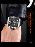 Reloj De Pulsera Militar LIGE Para Hombres Con Dial Grande Y Esqueleto De Cráneo Cronógrafo De Silicona Resistente Al Agua Y Luminoso - details 1