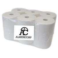 Papel Higiénico industrial laminado 2 capas gofrado ALMERICORP, Pack 18 rollos textura gofrada XXL - details 0