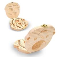 Caja de Madera para Dientes de leche para niños-Gift ideal para el nacimiento de un niño con diferentes Espacios para sus dientes - details 1