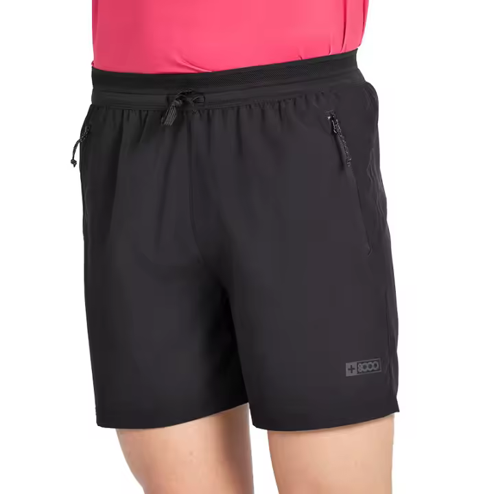 +8000 PANTALON CORTO HOMBRE verano DICTY NEGRO POLIESTER TEJIDO TECNICO BOLSILLOS CREMALLERA NEGRO - 1
