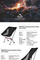 Silla Plegable Para Pesca Y Camping Widesea Silla De Playa Para Descanso Y Viajes Muebles Para Picnic Chaise Longue Plegable - details 0