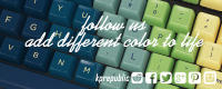 GJ Apollo Set De Teclas PBT Doubleshot Perfil Cherry Para Teclado Mecánico Láser Hirigana Criullico Hangual Inglés Alice Compatible Con Teclados Mecánicos - details 0