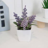 1SET De 6PC Mini Plantas Artificiales Bonsái Para Decoración De Hogar Oficina Restaurante Tienda Escritorio Estante - details 4