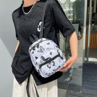 Mochila Pequeña Para Mujer Con Diseño De Leopardo Divertido Estilo Preppy Bolsa Escolar Para Adolescentes Viajes Diarios - details 2