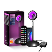 Lámpara de Pie RGB con Control Remoto de Aplicación, Proyección de Arco Iris, Luz de Atenuador y Transmisión en Vivo - details 18