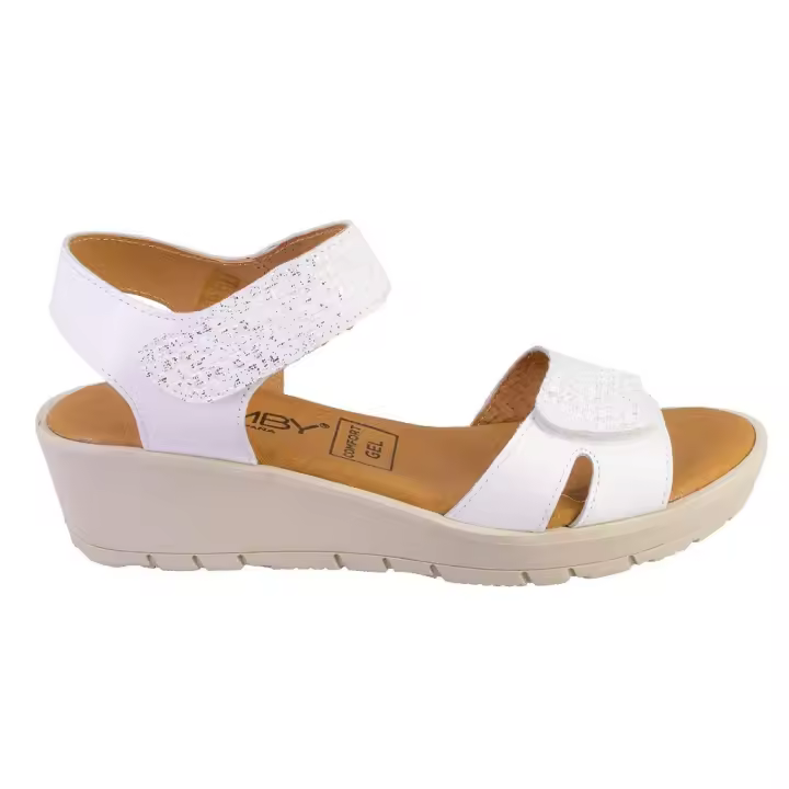 CABRERA 899 Sandalias de mujer blanco PIEL 524 - 1
