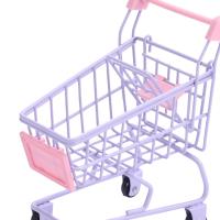Carrito De Compras Miniatura Para Juguete Casa De Muñecas Almacenamiento De Muebles Y Accesorios Para Oficina Y Hogar Material Metálico Decoración De Escritorio Regalo Para Niñas - details 4