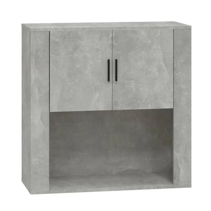 Armaro de pantalla Madera contrachapada gris Hormigón 80x33x80 cm - 1