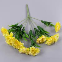 10 Cabezas De Carnaciones Artificiales En Colores Variados Decoración De Hogar Para Bodas Y Festivales Flores De Seda Bellas Y Realistas - details 8