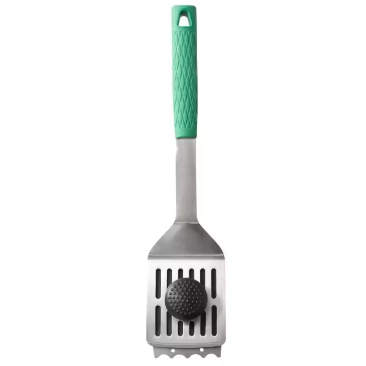 Saturnia Espátula con Cepillo Rascador Barbacoa 41,5 Cm - Utensilio de Cocina - 1