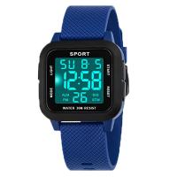Reloj Deportivo Digital Para Hombre YIKAZE Negro Resistente Al Agua 3Bar Reloj Militar Con Alarma Y Cronómetro Pantalla LED Reloj De Pulsera Electrónico - details 15