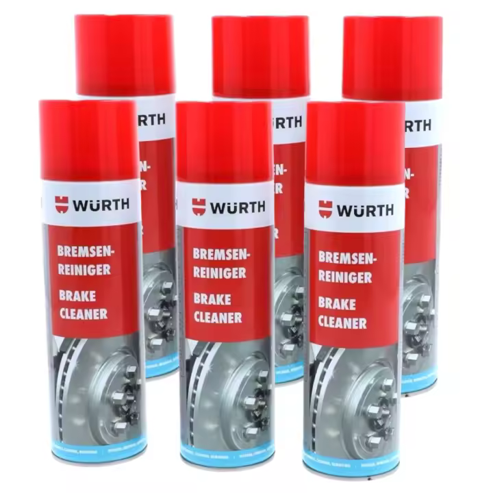 Limpiador de Frenos Würth - Limpieza y Desengrase Eficientes - 500ml cada Unidad - Spray para Automoción - 1