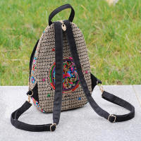 Mochila Mini Bordada Para Mujer Con Correa Desmontable Estilo Étnico Versátil Y Multifuncional Adecuada Para Cintura - details 10