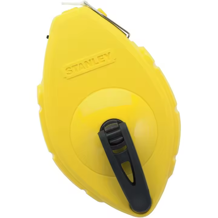 Stanley Plomada Albañil Trazadora OPP ABS 30m: Herramienta de medición precisa para trazados perfectos en trabajos de albañilería. - 1