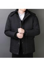 Abrigo De Panales De Algodón Invierno Para Hombre Largo Grueso Cálido Impermeable Con Capucha Militar Tamaño Grande Chaqueta De Viento - details 1