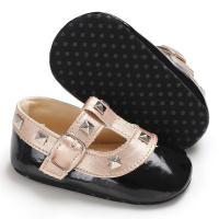 Meckior Zapatos De Princesa Para Bebés Niñas 2024 Nuevos Con Hebilla De Lámina De Cuero Patentado Antideslizante Para Primeros Pasos Niños Recién Nacidos 0-18M - details 12
