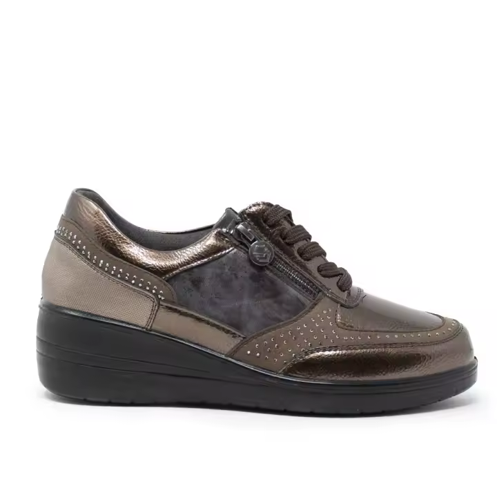 MY SOFT 24M514 Sneakers mujer 33792 24I CASUAL SPORT CREMALLERA TAUPE - 1