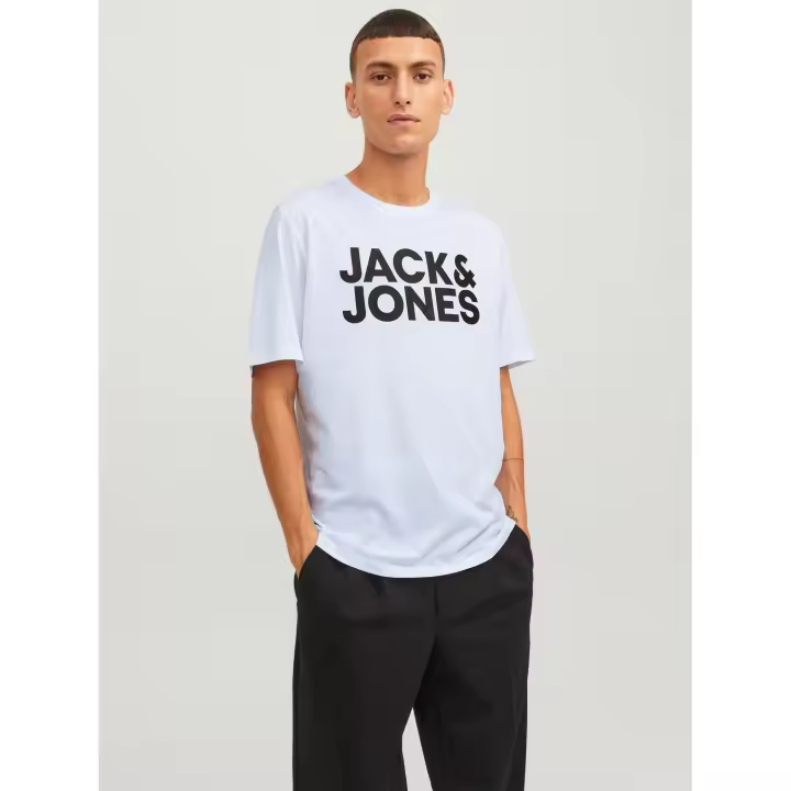 Jack & Jones Hombre camiseta de Algodón Mod JJCORP LOGO Moda Casual Informal Primavera Verano REF 151955 - 1