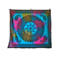 Pareo / Manta / Tapiz multiuso de 220 x 240 cm estilo mandala étnico indio pareo para picnic, playa y decoración de hogar - details 2