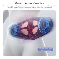 Masajeador De Lumbar Eléctrico Con Calor Y Vibración Inflable Control Remoto Soporte Espinal Para Masaje De Espalda - details 7