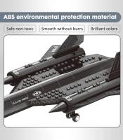 Modelo De Avión SR-71 Blackbird Juguete De Combate Espacial Para Niños Set De Bloques De Construcción DIY 183 Piezas - details 6