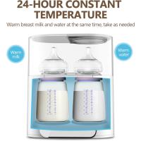 Calienta Biberones | Esterilizador Biberones | Calentador rápido de alimentos para bebés 10-en-1 y descongelador Calentador pantalla LCD Control preciso de temperatura para leche materna - details 2