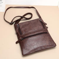 Bolso Bandolera Vintage De Cuero Suave PU Color Sólido Con Múltiples Bolsillos Para Mujer Ideal Para Viajes Diarios Y Uso Diario - details 9