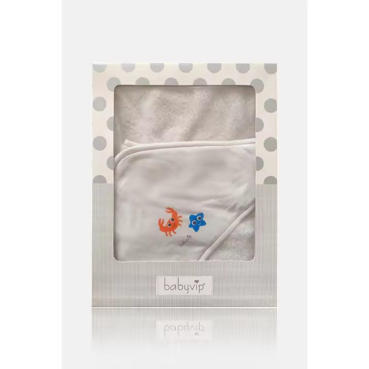 Bata de baño Triángulo Esponja estampado de Cangrejo y Estrella - 1