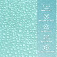 Cortinas de Ducha, para baño, bañera, Impermeable, Resistente al Moho, Anti Moho y Impermeables 180 x 180 cm (71 x 71 Pulgada) | 100% Polyester - Beije - details 1