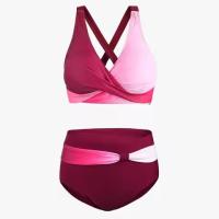 Traje de baño de dos piezas estampado de cintura alta para mujer 2025 - details 3