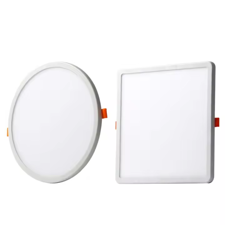 Lámpara De Panel LED Ultra Delgada Redonda/Cuadrada 6W 8W 15W 20W Aluminio Luz Baja Revestimiento De Techo Ajustable Blanca AC 85-265V - 1