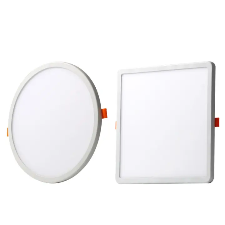 Lámpara De Panel LED Ultra Delgada Redonda/Cuadrada 6W 8W 15W 20W Aluminio Luz Baja Revestimiento De Techo Ajustable Blanca AC 85-265V - 1