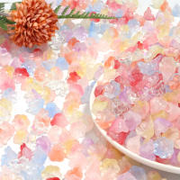 50pcs Perlas De Vidrio Lampwork En Forma De Flor De La Valle Coloridas 12x7.5mm Irregulares Para Hacer Joyas DIY Accesorios - details 6