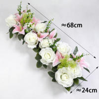 Arco De Boda Rojo Y Lily 60cm Flores Artificiales Para Decoración De Bodas Y Jardines Hechas De Seda Originaria De Zhejiang - details 8