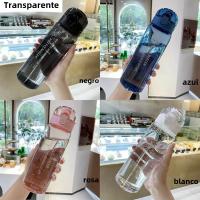 Botella De Agua Transparente Para Deporte 780ml Portátil Para Gimnasio Y Viajes a Prueba De Fugas Con Tapa Estilo Moderno En Colores Rosa Azul Negro Y Blanco - details 3
