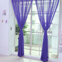 Cortinas De Vidrio Transparente Estilo Moderno Color Sólido Fácil Instalación Para Ventanas Material Poliéster Algodón - details 17