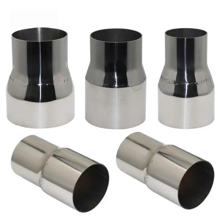 Adaptador Recto Universal De Acero Inoxidable Para Escape De Motocicleta Tamaño Reductor De Tubo Múltiples Tamaños Disponibles - 1