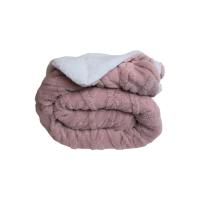 Manta Gruesa de Sofá y Cama Ochos en Color Rosa – Sedalina Suave con Sherpa, Calidez Garantizada- Mercatienda.es - details 0