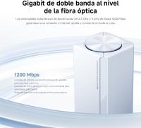 Xiaomi Mesh System AC1200 (1-Pack) Sistema | Red de Malla Estable Cobertura Wi-Fi Velocidad hasta 1200Mbps | 2 Puertos RJ-45 Banda de 2,4 GHz y 5 GHz | Conectividad en Línea Estable para 10 dispositivos | Puerto GigaBit | Función Mesh - Color: Blanco - details 10