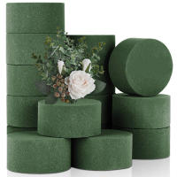DIY Bloques De Espuma Floral Redonda Para Arreglo De Flores Mud Green Material De Floristería Para Bodas Cumpleaños Decoración De Hogar - details 9