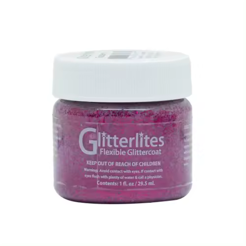 Angelus PINTURA CUERO Y POLIPIEL ANGELUS GLITTERLITES RAZZBERRY 29,5 ML - 1