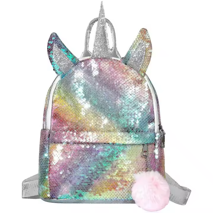 Niñas lentejuelas mochila, unicornio mochila chica lentejuelas mochila para niñas, moda y durable mochila de viaje para Niños, Niñas - 1