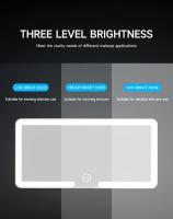 Espejo De Maquillaje Con Pantalla Táctil LED HD Y Ajuste De Tres Niveles Para Interiores Del Automóvil Con Luz Visera Solar - details 4