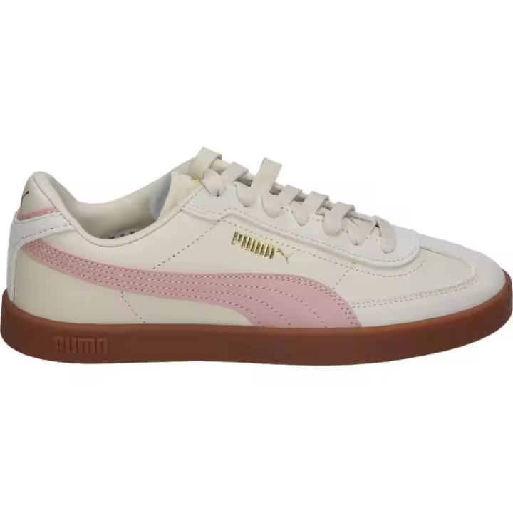PUMA | Zapatillas Puma Club II Era para Mujer – Deportiva en Color Beige con Detalles en Rosa – Sneakers con Cordones – Estilo Casual – Cómodas – Versátiles – Tendencia – Modelo 397447-23 - 1