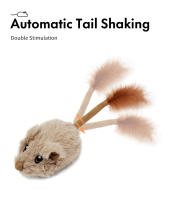 Nueva Generación Ratón Interactivo Inteligente Con Movimiento Activado Y Cola Vibrante Juguete Para Gatos Recargable De Peluche - details 3