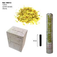 PACK DE 12 CAÑONES DE CONFETI DORADO 30CM SINI - details 0