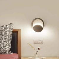 Luces de pared interior blanco LED lámpara de pared 5W moderno aplique de pared blanco cálido creativo Eclipse 2 en 1 N lámpara de pared LED (blanco) - details 3