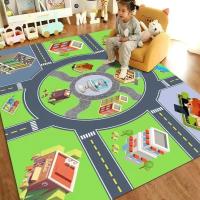 Carpetas De Tráfico Modernas Para Sala De Estar Alfombra De Piso Para Juego De Niños Alfombra De Zona Para Dormitorio Y Sofá Al Lado Alfombra De Puerta Decorativa De Polyester 100% - details 6
