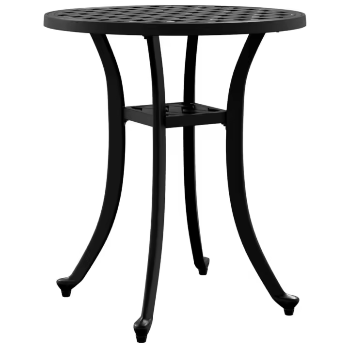 Mesa de Jardín Aluminio Fondo Negro Ø 48x53 cm - 1